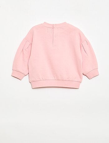 Sweat col rond en molleton léger à motif