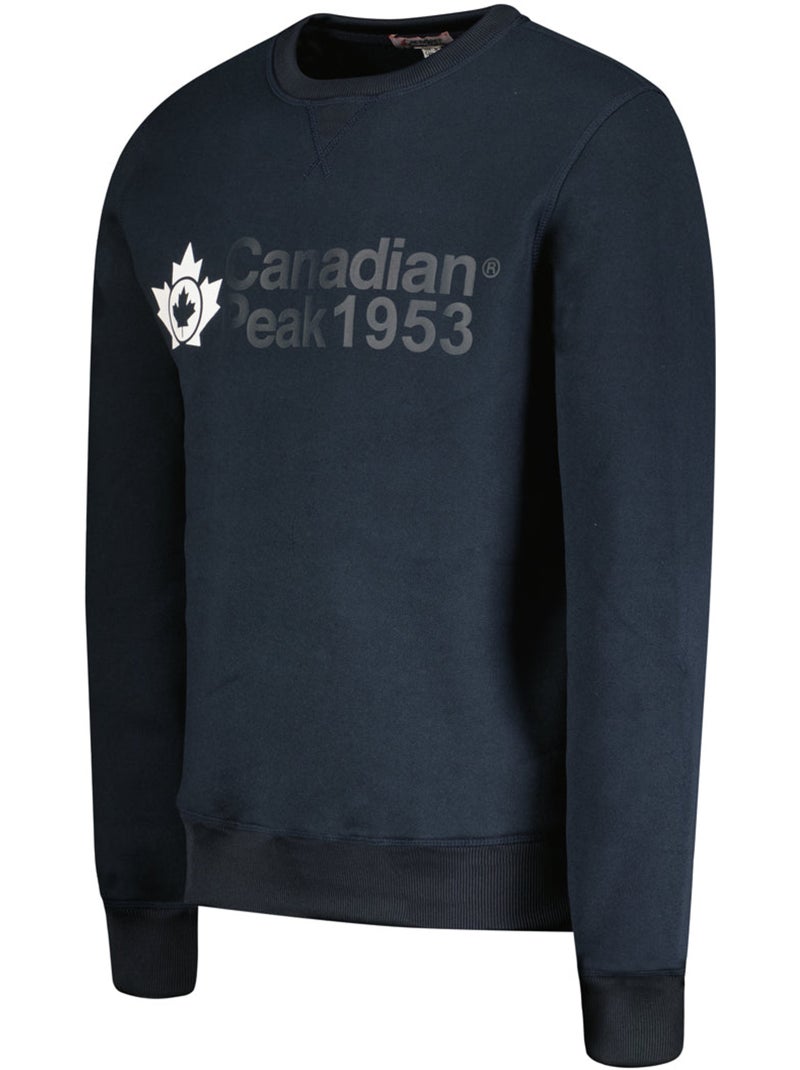 Sweat col rond ganteak – canadian peak Bleu marine - Kiabi