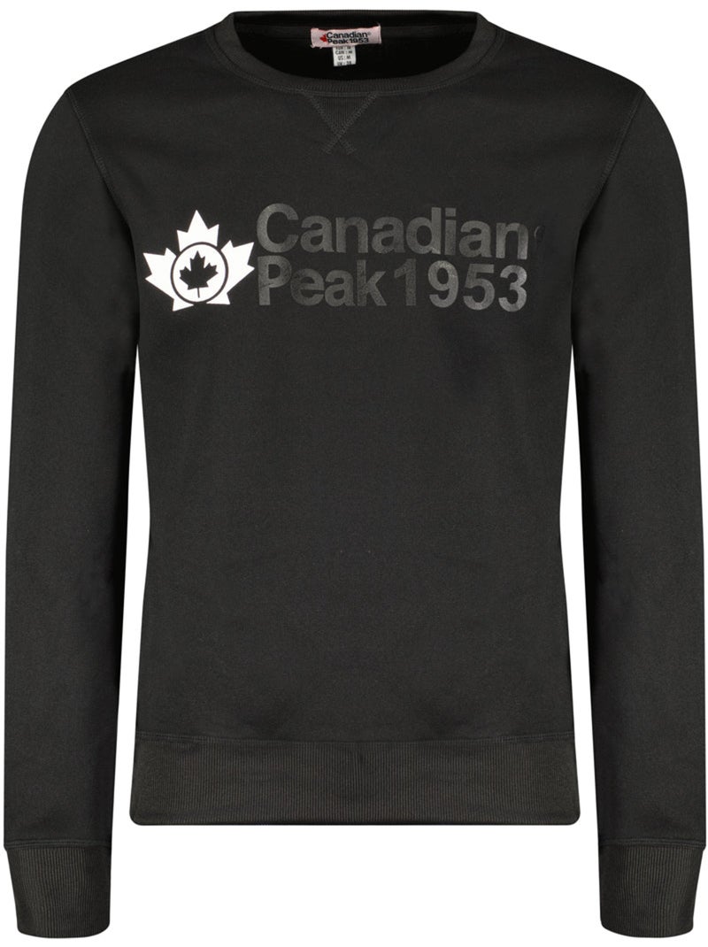 Sweat col rond ganteak – canadian peak Noir - Kiabi