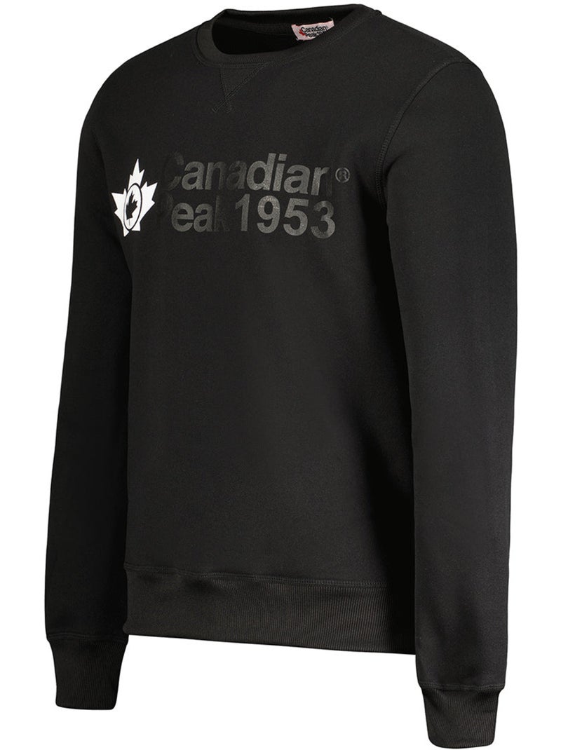 Sweat col rond ganteak – canadian peak Noir - Kiabi