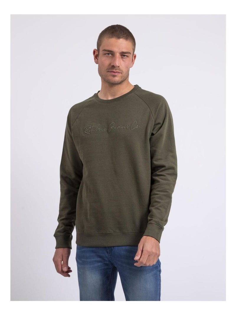 Sweat col rond winamok Bleu marine - Kiabi