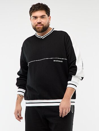 Sweat col V en French Terry