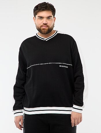 Sweat col V en French Terry