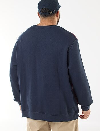 Sweat colorblock en molleton