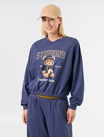 Sweat crop top