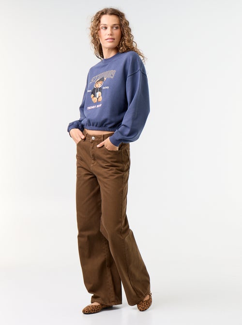 Sweat crop top - Kiabi