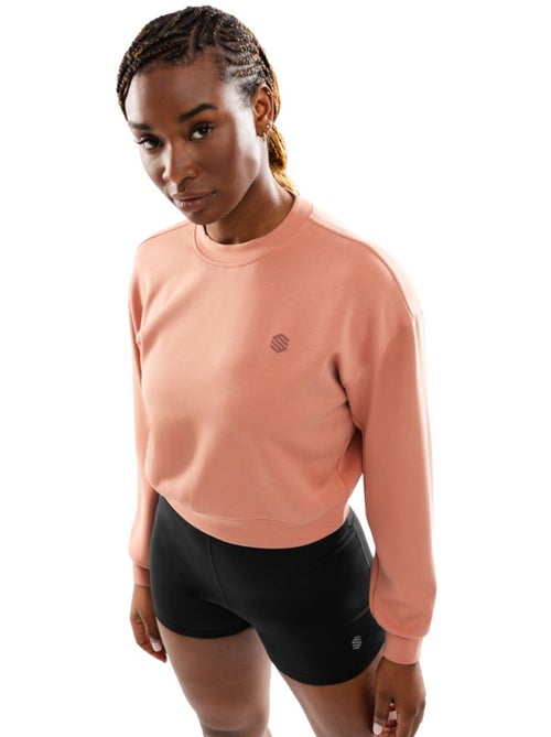 Sweat crop top fitness femme fitness femme pinnacle - Kiabi