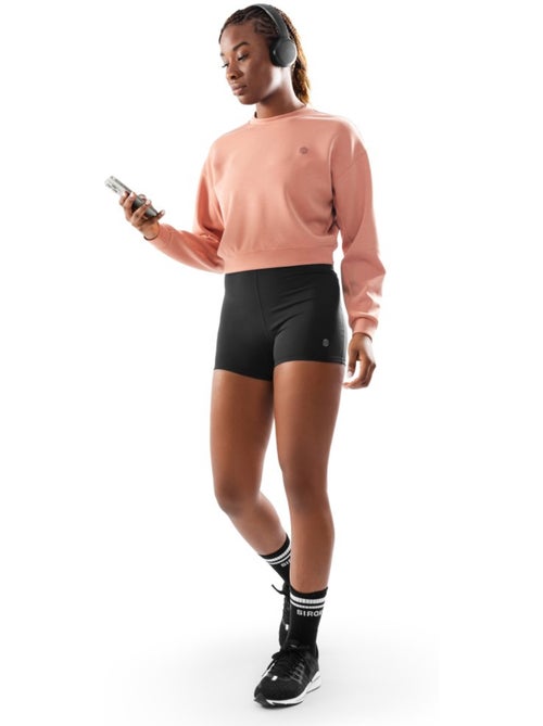 Sweat crop top fitness femme fitness femme pinnacle - Kiabi
