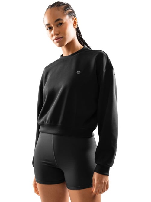 Sweat crop top fitness femme fitness femme studio - Kiabi