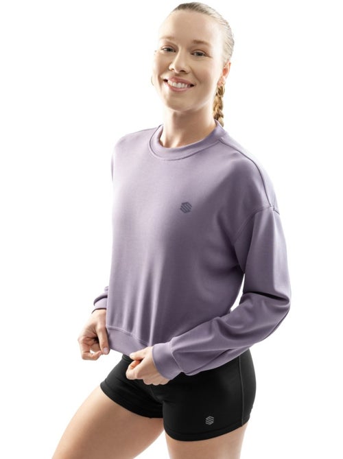 Sweat crop top fitness femme fitness femme zenith - Kiabi