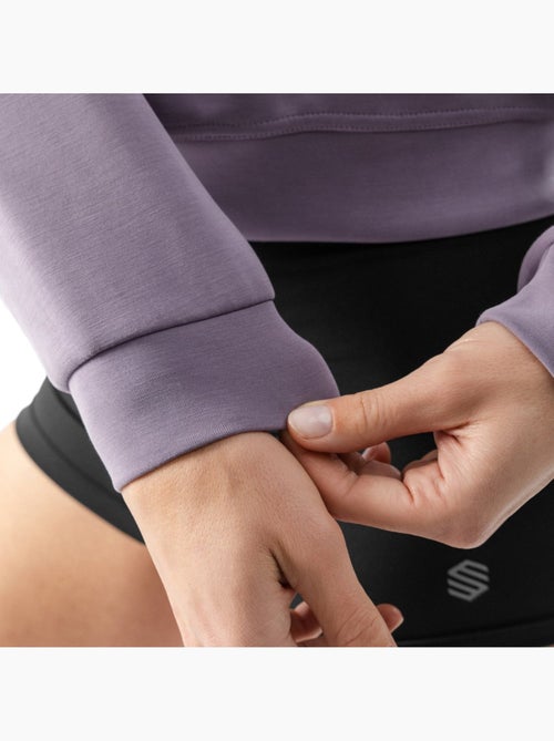 Sweat crop top fitness femme fitness femme zenith - Kiabi
