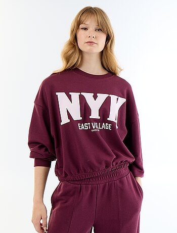 Sweat crop top