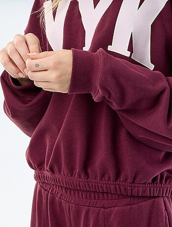 Sweat crop top