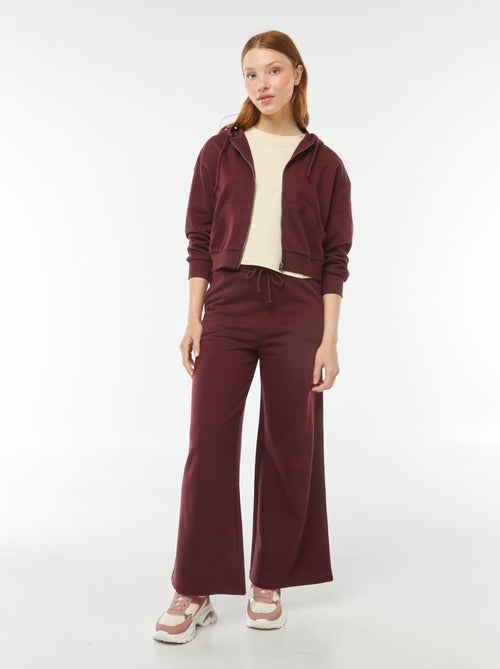 Sweat cropped à capuche - Kiabi