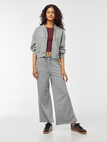 Sweat cropped à capuche