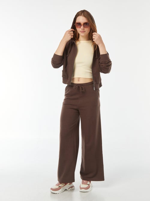 Sweat cropped à capuche - Kiabi