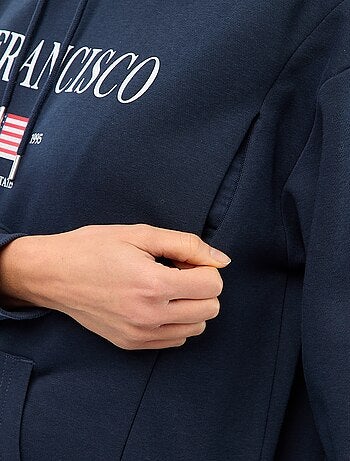Sweat d'allaitement à capuche