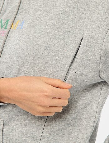 Sweat d'allaitement à capuche