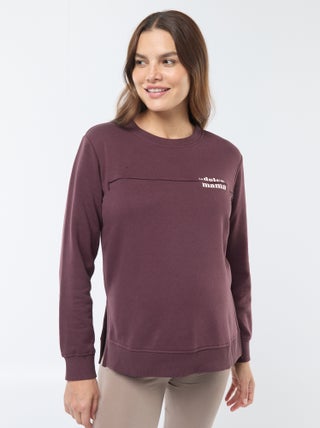 Sweat d'allaitement à message