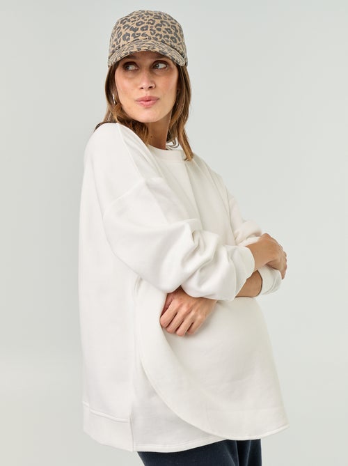 Sweat d'allaitement avec ouverture croisée - Kiabi