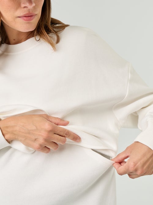 Sweat d'allaitement avec ouverture croisée - Kiabi