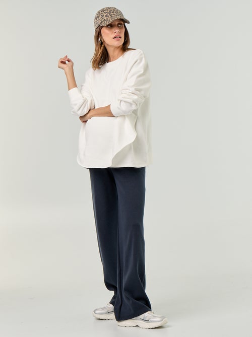 Sweat d'allaitement avec ouverture croisée - Kiabi