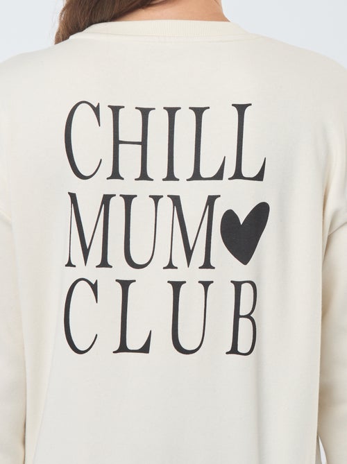 Sweat d'allaitement en molleton - Kiabi