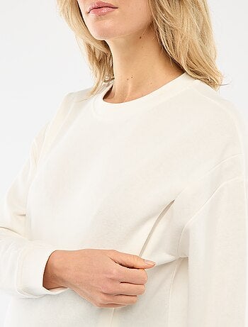 Sweat d'allaitement en molleton