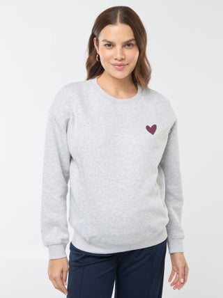 Sweat d'allaitement en molleton