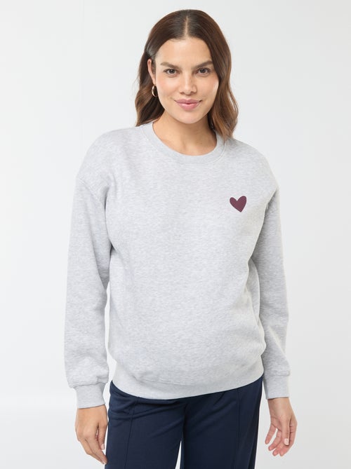 Sweat d'allaitement en molleton - Kiabi