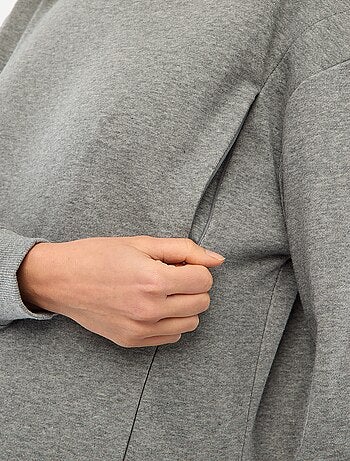 Sweat d'allaitement en molleton