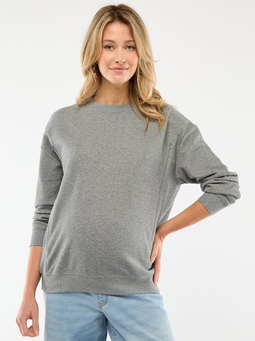 Sweat d'allaitement en molleton - Kiabi