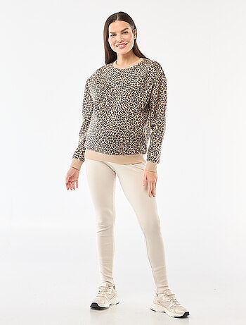 Sweat d'allaitement en molleton