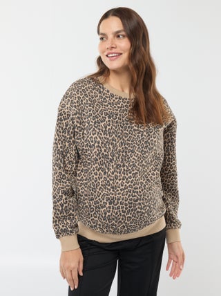 Sweat d'allaitement en molleton