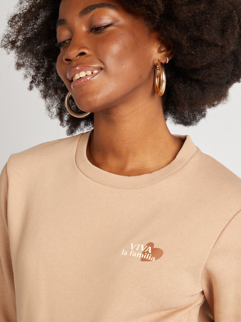 Haut Allaitement Femme Manche Longue Et Imprimé Haut Enceinte