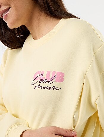 Sweat d'allaitement imprimé