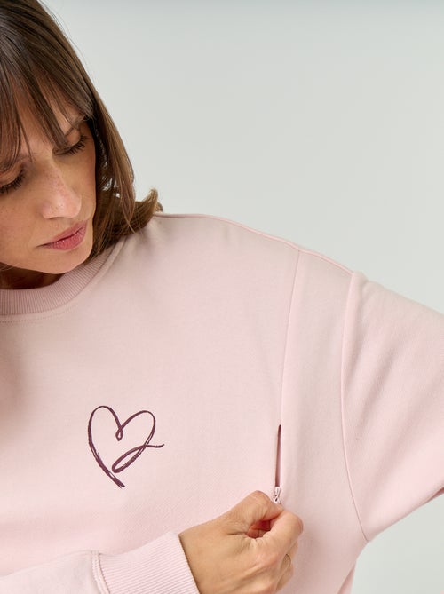 Sweat d'allaitement imprimé - Kiabi Sweat d'allaitement imprimé - Kiabi