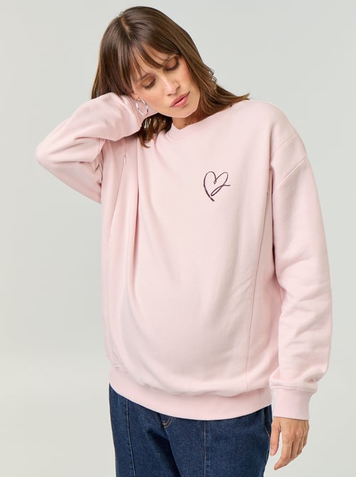 Sweat d'allaitement imprimé - Kiabi Sweat d'allaitement imprimé - Kiabi