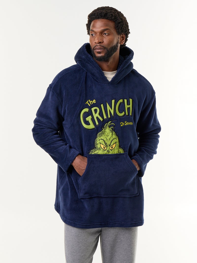 Sweat de Noël à capuche 'Le Grinch' Bleu - Kiabi