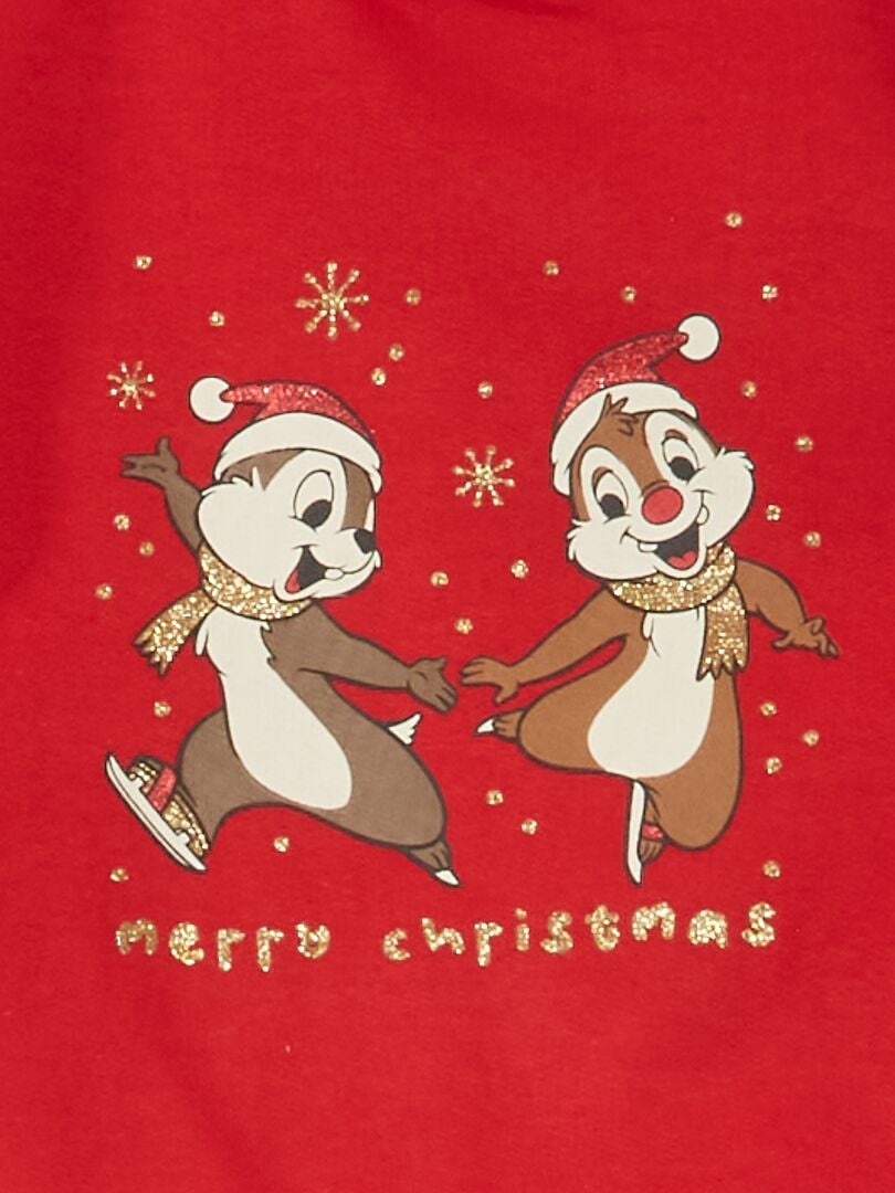 Sweat de noël 'Disney' Rouge Kiabi 10.00€