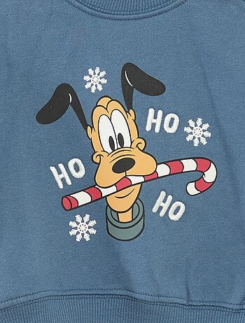 Sweat de Noël imprimé 'Disney' 'Pluto' en coton