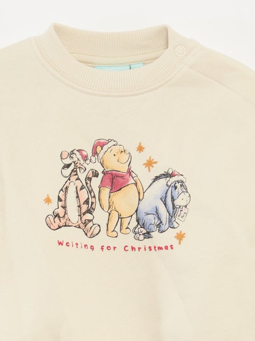 Sweat de Noël imprimé 'Disney' 'Winnie' en coton - Kiabi