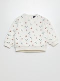 Sweat épais motifs étoiles Blanc imprimé - Kiabi