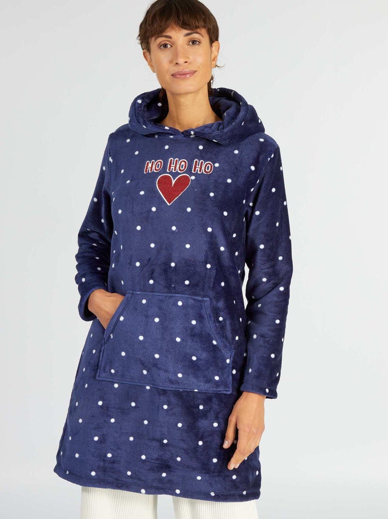 Sweat de nuit en polaire Bleu marine - Kiabi
