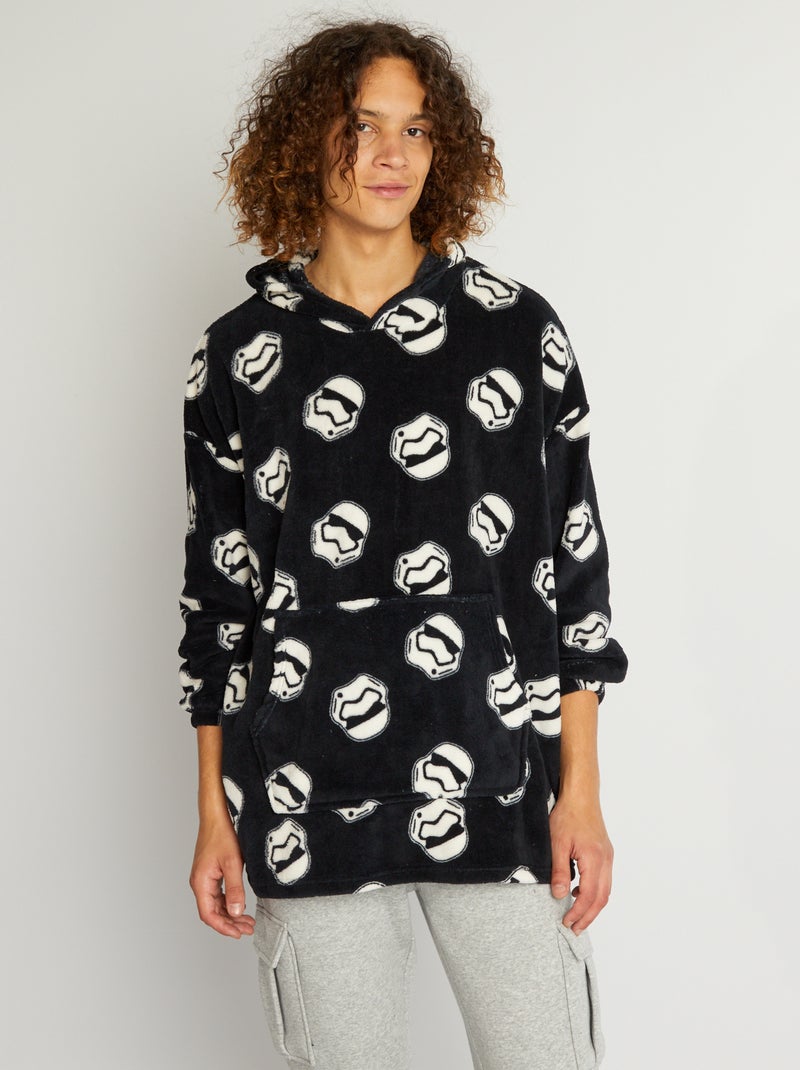 Sweat de nuit en polaire 'Star Wars' 'Stormtroopers' noir/blanc - Kiabi