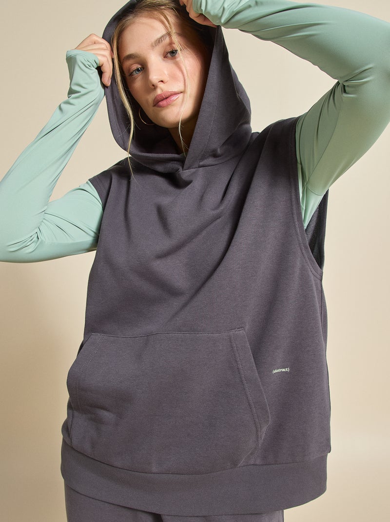 Sweat de sport sans manches - (ekstract) Gris - Kiabi