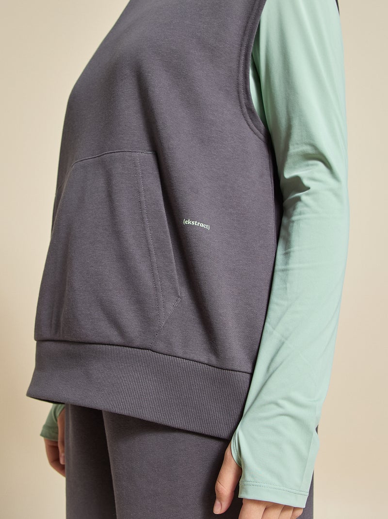 Sweat de sport sans manches - (ekstract) Gris - Kiabi
