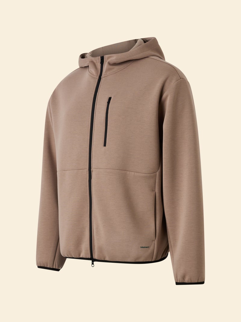 Sweat de sport zippé (ekstract) Beige - Kiabi
