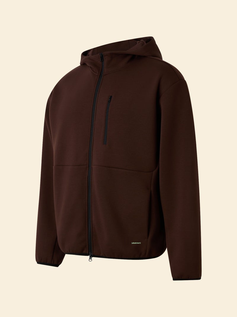 Sweat de sport zippé (ekstract) Marron - Kiabi