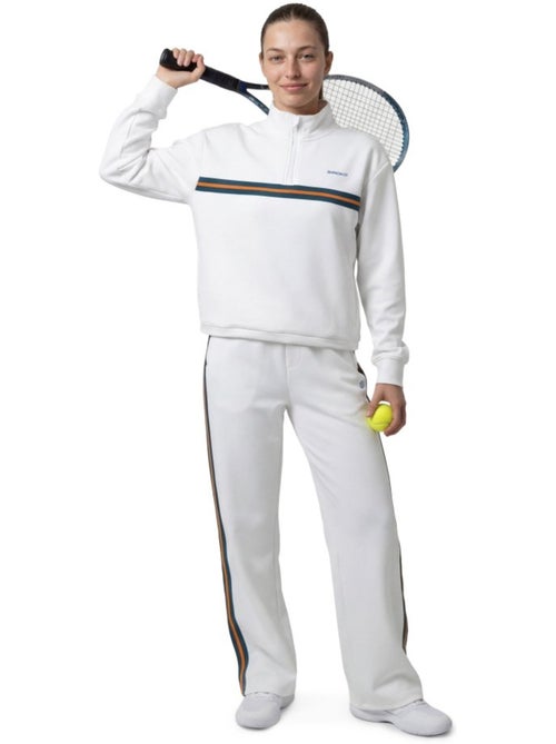 Sweat de tennis demi-zip femme tennis femme tiebreak-w - Kiabi